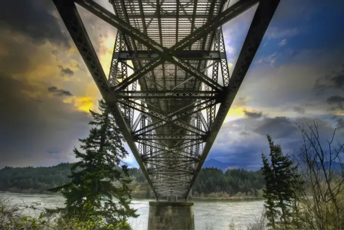 Framed Print : Under the Bridge of the Gods Framed Print : Under the Bridge of the Gods