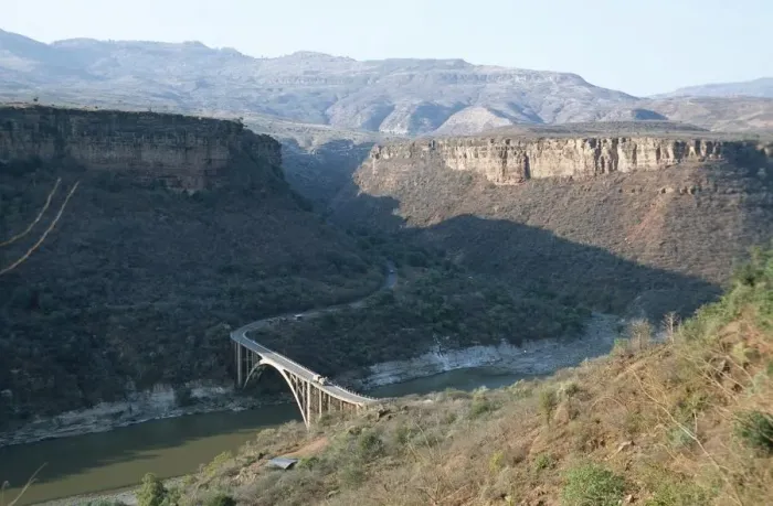 Framed Print : Bridge Across River and Gorge Framed Print : Bridge Across River and Gorge