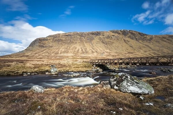 Bridge over the River Ossian, Corrour, Highlands, Scotland, United Kingdom