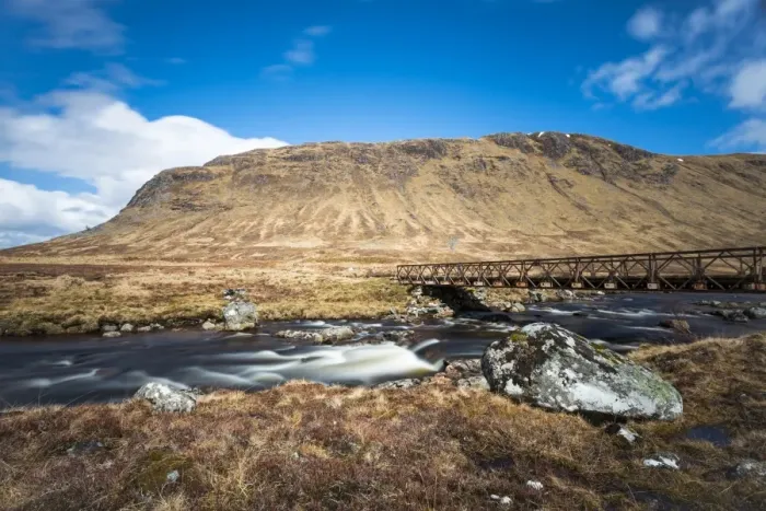 Framed Print : Bridge over the River Ossian, Corrour, Highlands, Scotland, United Kingdom Framed Print : Bridge over the River Ossian, Corrour, Highlands, Scotland, United Kingdom