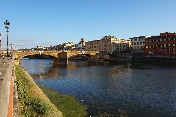 Bridge of Santa Trinita across the River Arno, Florence, Italy