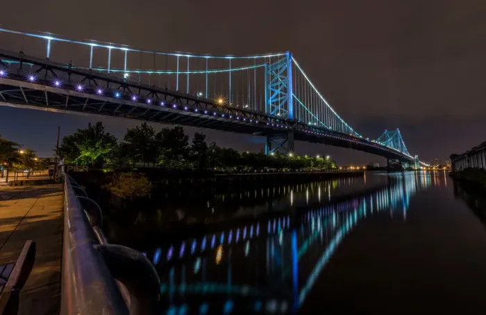 Framed Print : The bridge never sleeps Framed Print : The bridge never sleeps