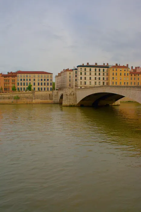 Framed Print : Bridge University, Rhone river in Lyon Framed Print : Bridge University, Rhone river in Lyon