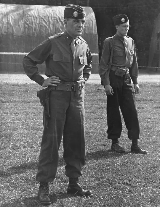 Framed Print : Brig Gen A C Mcauliffe Commanding 101St Framed Print : Brig Gen A C Mcauliffe Commanding 101St