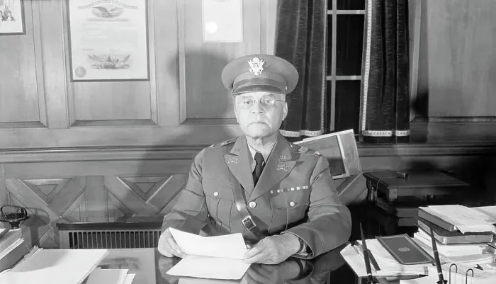 Framed Print : Brigadier General Benjamin O. Davis at Desk Framed Print : Brigadier General Benjamin O. Davis at Desk