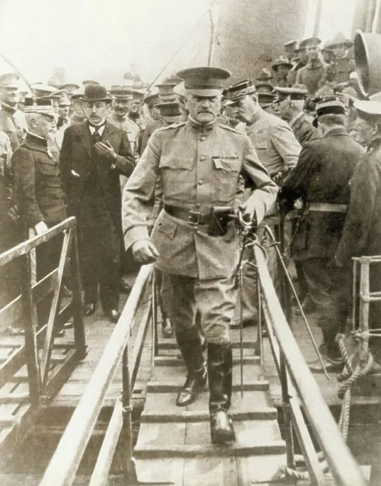 Framed Print : Brigadier General Pershing Arriving at Boulogne