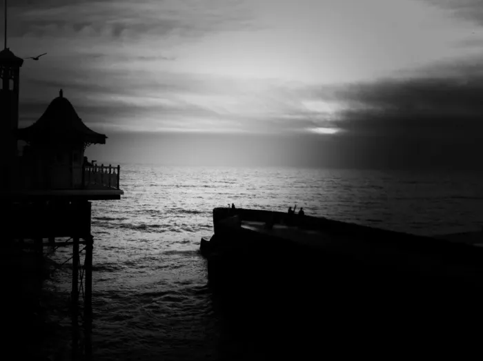 Framed Print : Brighton pier and beach Framed Print : Brighton pier and beach