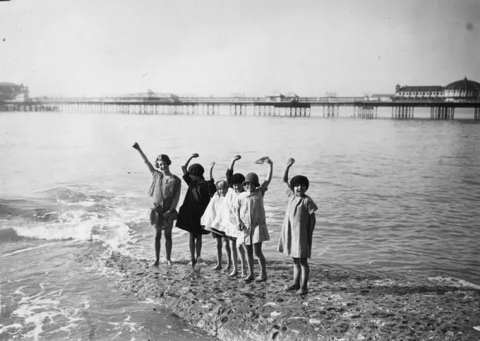 Framed Print : Brighton Girls Framed Print : Brighton Girls