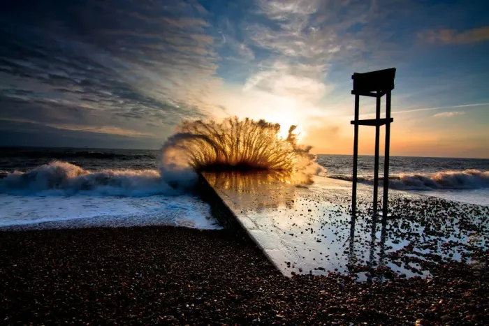 Framed Print : Brighton Seaside Sunset Framed Print : Brighton Seaside Sunset