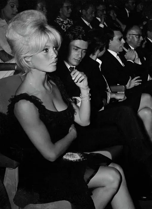 Framed Print : Brigitte Bardot Watching Movie Premiere Framed Print : Brigitte Bardot Watching Movie Premiere