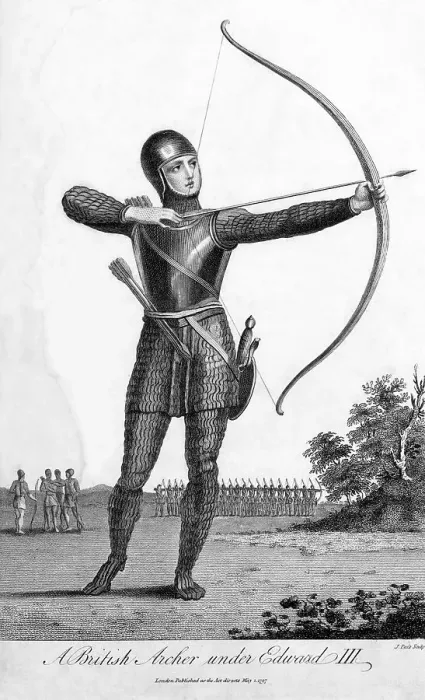 Framed Print : A British Archer Under Edward III by J. Pass Framed Print : A British Archer Under Edward III by J. Pass