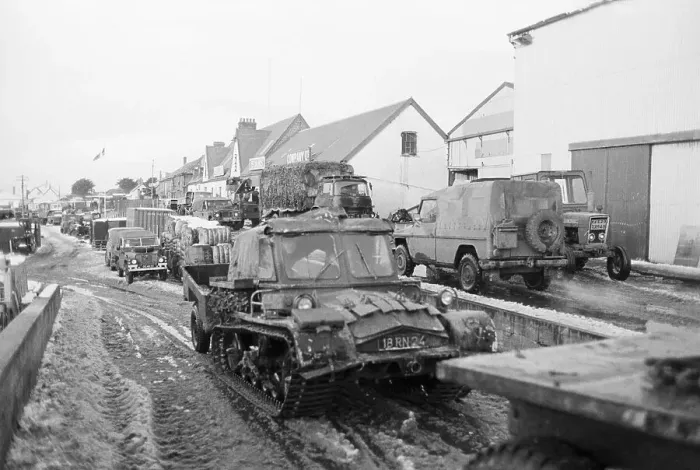Framed Print : British Army Vehicles in the Falkland Islands Framed Print : British Army Vehicles in the Falkland Islands