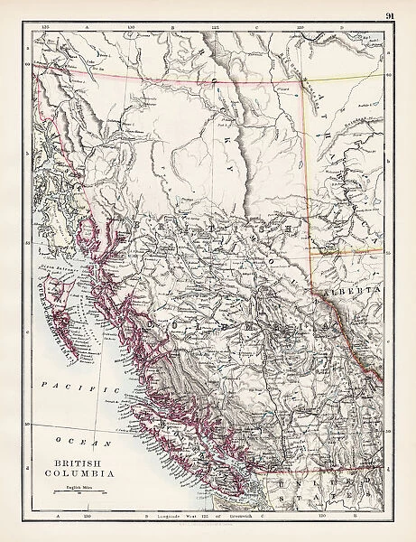 British Columbia map 1897
