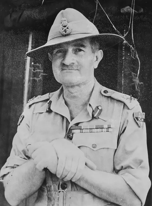Framed Print : British General William Slim in Uniform Framed Print : British General William Slim in Uniform