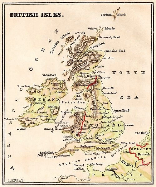 British Isles map 1867