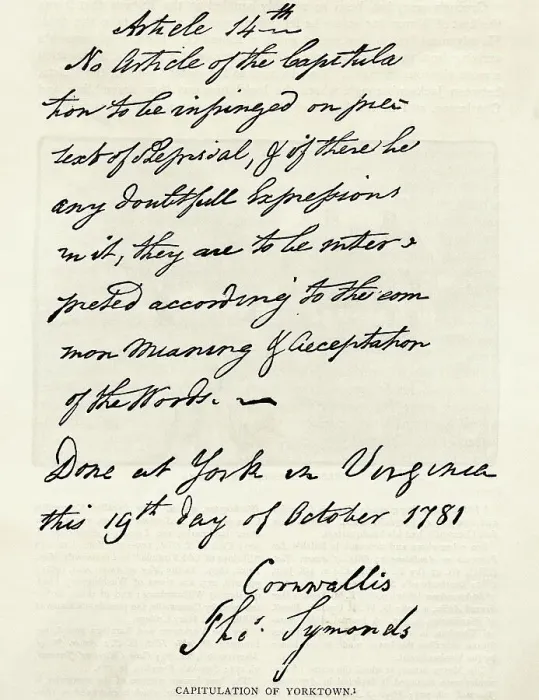 Framed Print : British Letter of Capitulation Framed Print : British Letter of Capitulation