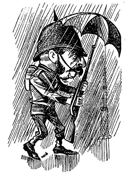 British London satire caricatures comics cartoon illustrations: Policeman