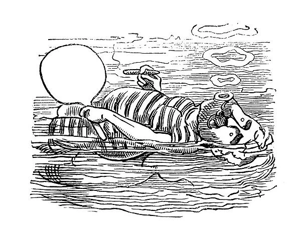 British London satire caricatures comics cartoon illustrations: Smoking on the water
