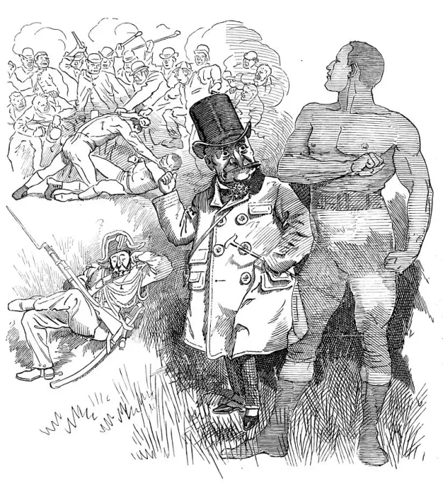 Framed Print : British London satire caricatures comics cartoon illustrations