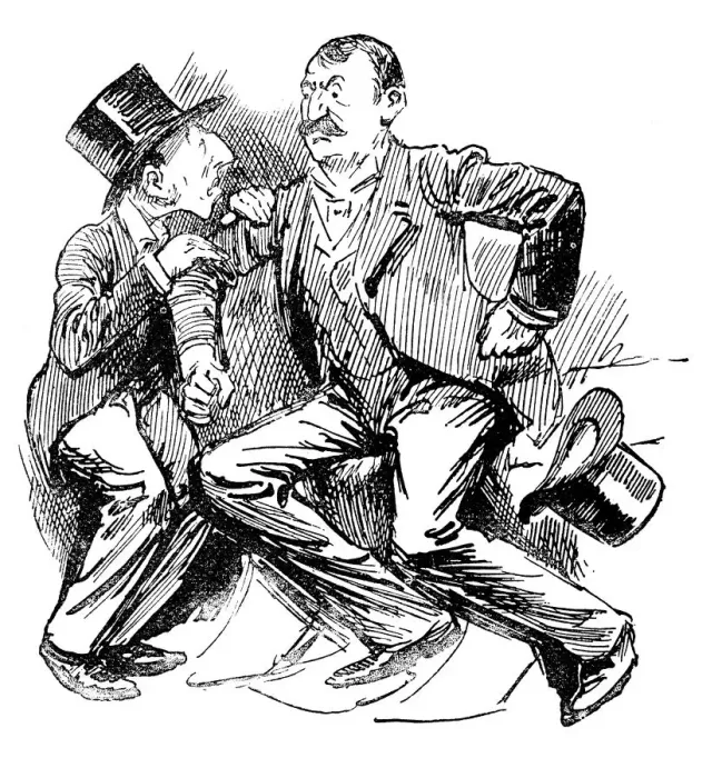 Framed Print : British London satire caricatures comics cartoon illustrations: Angry Framed Print : British London satire caricatures comics cartoon illustrations: Angry