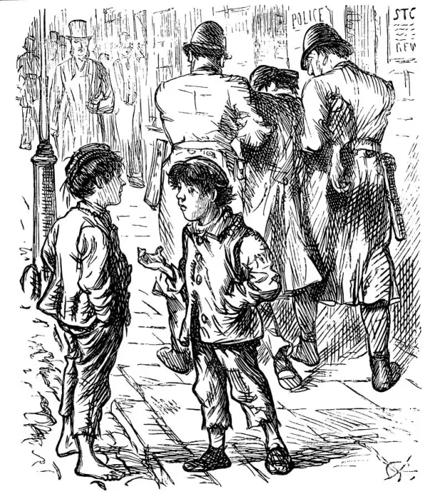 Framed Print : British London satire caricatures comics cartoon illustrations: Arrest Framed Print : British London satire caricatures comics cartoon illustrations: Arrest