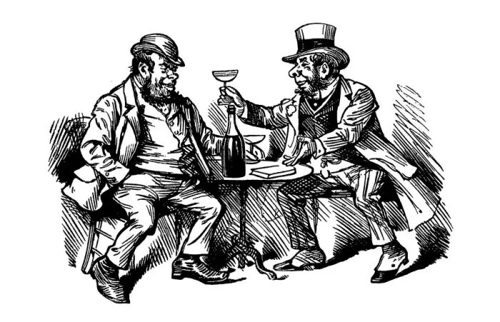 Framed Print : British London satire caricatures comics cartoon illustrations: Drink Framed Print : British London satire caricatures comics cartoon illustrations: Drink