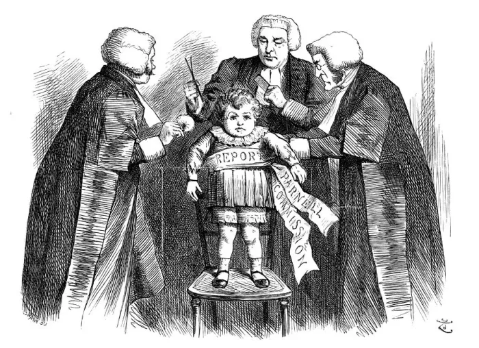 Framed Print : British London satire caricatures comics cartoon illustrations: Grooming child Framed Print : British London satire caricatures comics cartoon illustrations: Grooming child