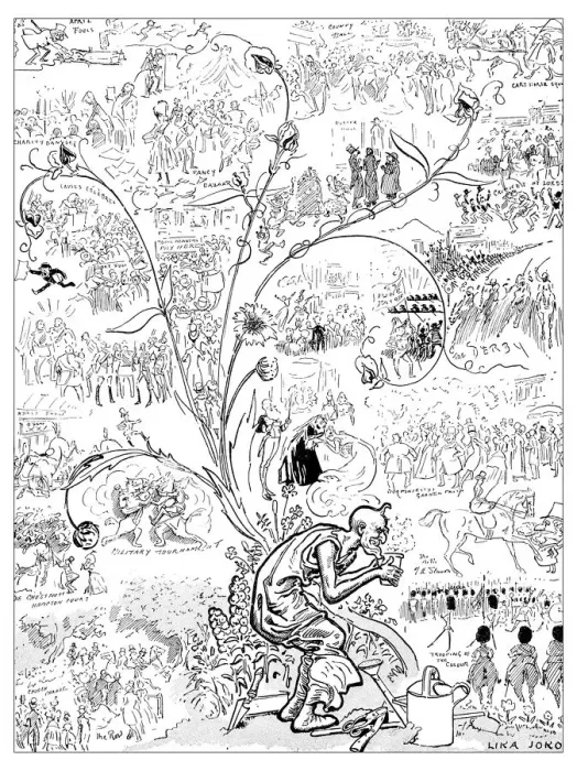 Framed Print : British London satire caricatures comics cartoon illustrations: Hardy Annuals Framed Print : British London satire caricatures comics cartoon illustrations: Hardy Annuals