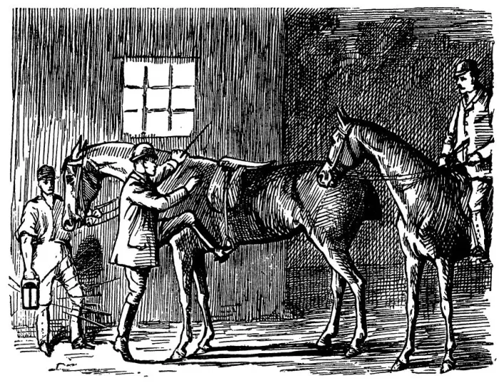 Framed Print : British London satire caricatures comics cartoon illustrations: Man and horse Framed Print : British London satire caricatures comics cartoon illustrations: Man and horse