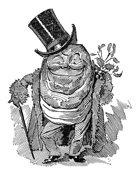 Framed Print : British London satire caricatures comics cartoon illustrations: Mr Mince Pie Framed Print : British London satire caricatures comics cartoon illustrations: Mr Mince Pie