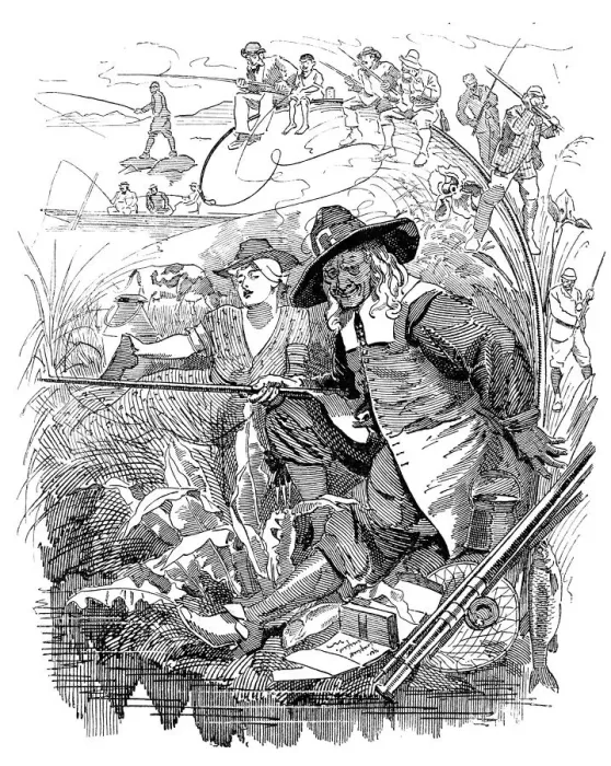 Framed Print : British London satire caricatures comics cartoon illustrations: Saint Izaak