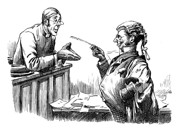 Framed Print : British London satire caricatures comics cartoon illustrations: Trial Framed Print : British London satire caricatures comics cartoon illustrations: Trial