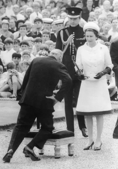 Framed Print : British Mariner Being Knighted Framed Print : British Mariner Being Knighted