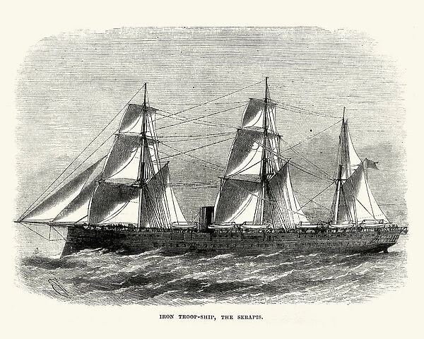 British Royal Navy Warship, HMS Serapis (1866)