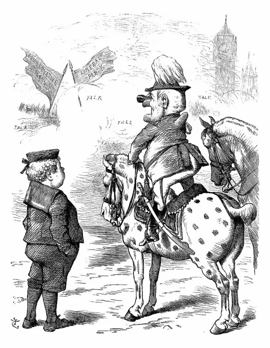 Framed Print : British satire caricature comic cartoon illustration Framed Print : British satire caricature comic cartoon illustration