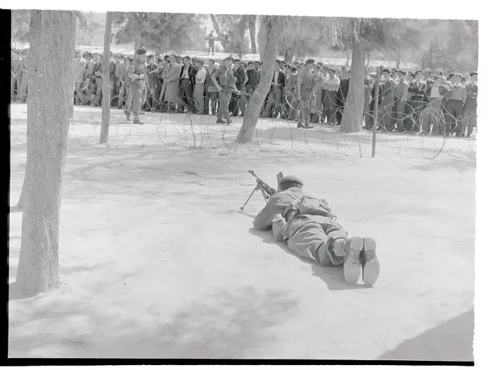 Framed Print : British Soldiers Looking for Suspects Among Cypriotes Framed Print : British Soldiers Looking for Suspects Among Cypriotes