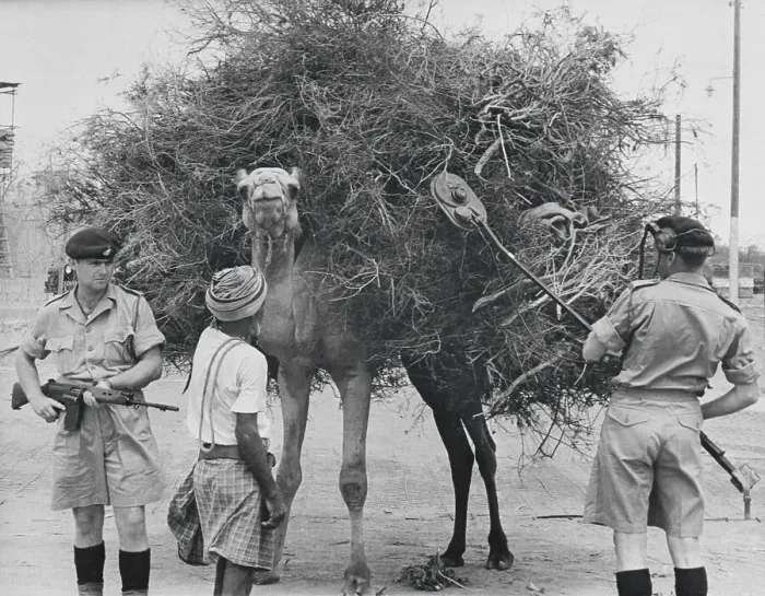Framed Print : British Soldiers Securing Area