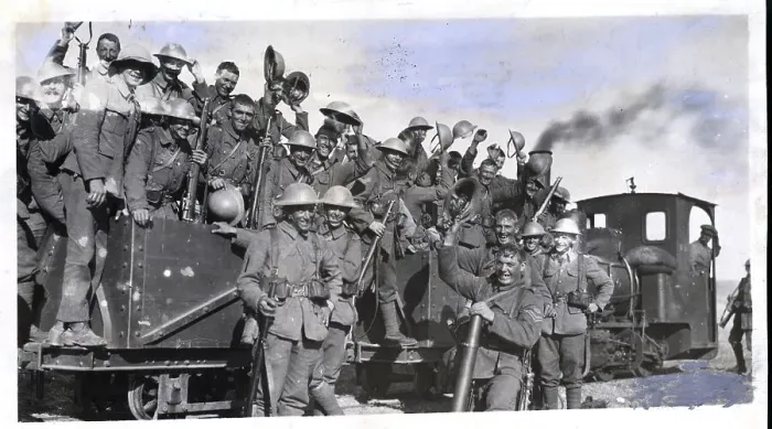 Framed Print : British Soldiers On Way To Camp Framed Print : British Soldiers On Way To Camp
