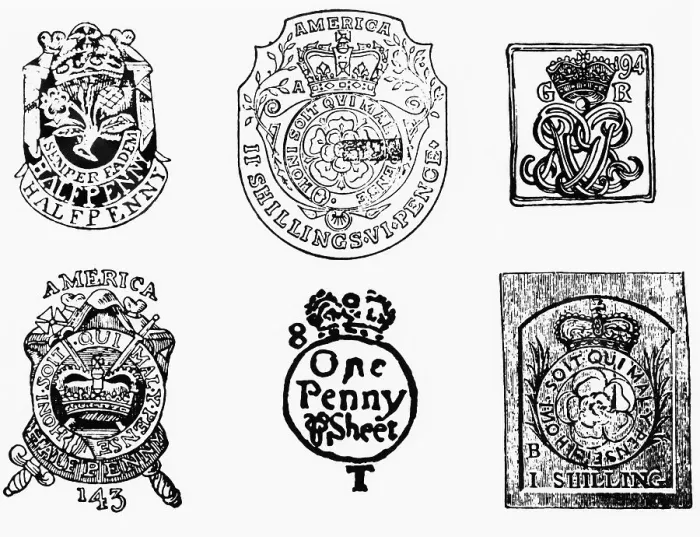 Framed Print : British Stamps For American Colony Goods Framed Print : British Stamps For American Colony Goods
