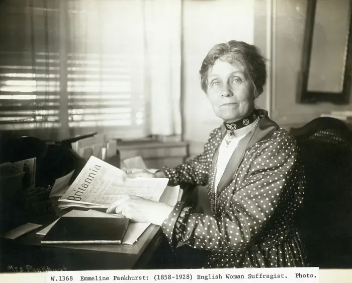 Framed Print : British Suffragette Emmeline Pankhurst