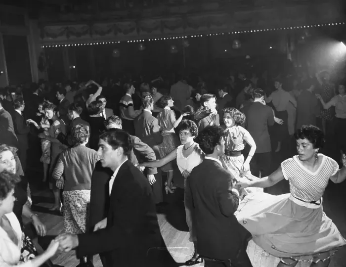 Framed Print : British Teenagers at a Dance Framed Print : British Teenagers at a Dance