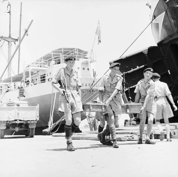 Framed Print : British Troops Evacuate the Suez Canal Framed Print : British Troops Evacuate the Suez Canal