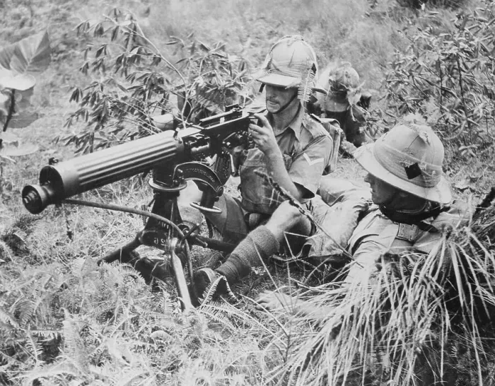 Framed Print : British Troops in Futile Bid to Stop Japanese at Singapore Framed Print : British Troops in Futile Bid to Stop Japanese at Singapore