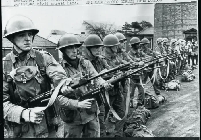 Framed Print : British Troops Take Guard in Ireland Framed Print : British Troops Take Guard in Ireland