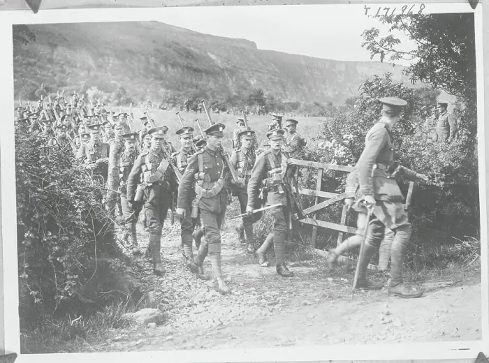 Framed Print : British Troops Re-Take Belleek, Northern Ireland 1922 Framed Print : British Troops Re-Take Belleek, Northern Ireland 1922