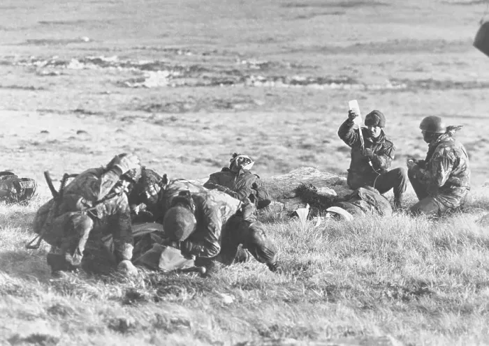 Framed Print : British Troops Being Treated Framed Print : British Troops Being Treated
