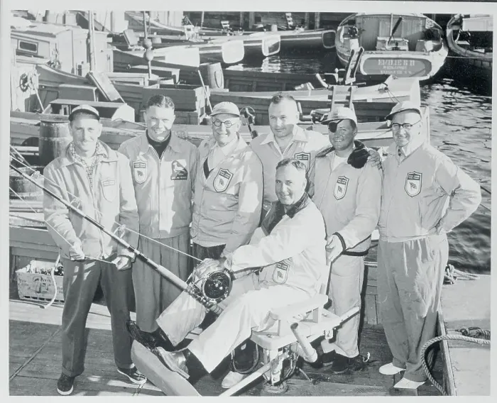 Framed Print : British Tuna Fishing Team Framed Print : British Tuna Fishing Team