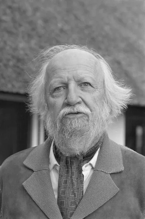 Framed Print : British Writer William Golding at Home Framed Print : British Writer William Golding at Home