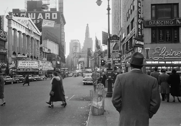 Framed Print : Broadway In 1952 Framed Print : Broadway In 1952