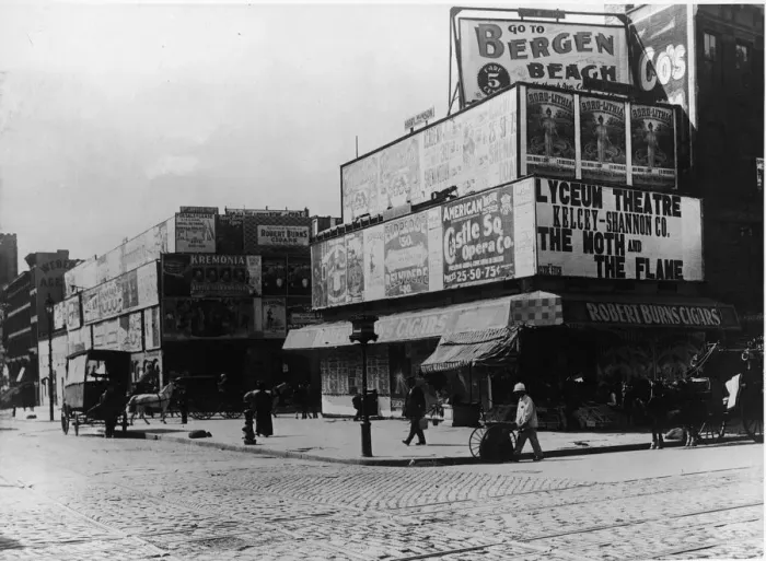 Framed Print : Broadway And 42nd St In 1900 Framed Print : Broadway And 42nd St In 1900